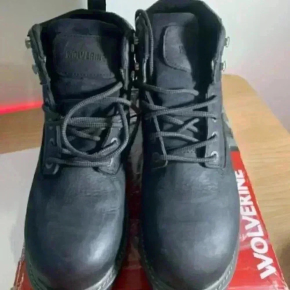 L516. Wolverine- Black- US 9 Men's WIDE - Picture 5 of 5